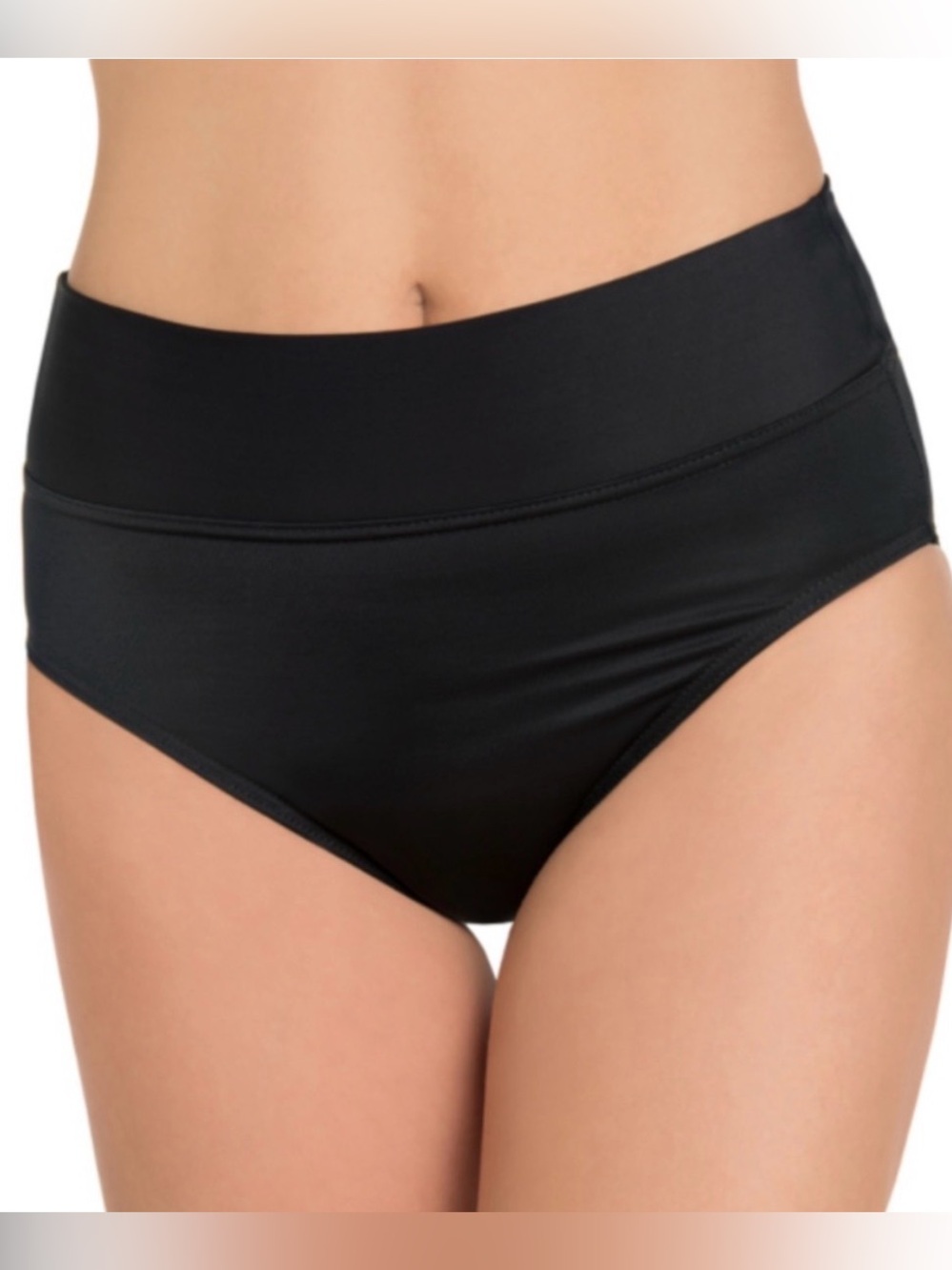MIRACLE SUIT Fold Waist Pant Bikini Bottoms 14 NWT